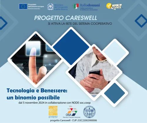 PROGETTO CARESWELL -   SI ATTIVA LA RETE DEL SISTEMA COOPERATIVO