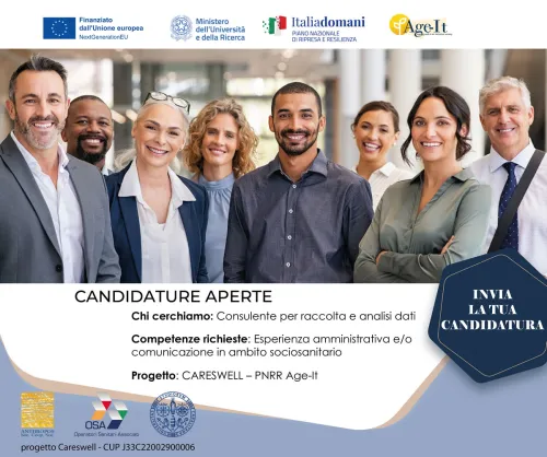 INVITO A CANDIDATURE SPONTANEE PROGETTO CARESWELL