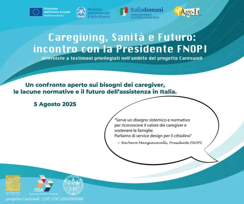 PROGETTO CARESWELL -  Incontro con la Presidente nazionale di FNOPI la dottoressa Mangiacavalli