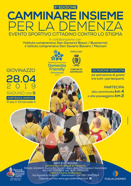 CAMMINARE INSIEME PER LA DEMENZA - Evento sportivo cittadino contro lo stigma